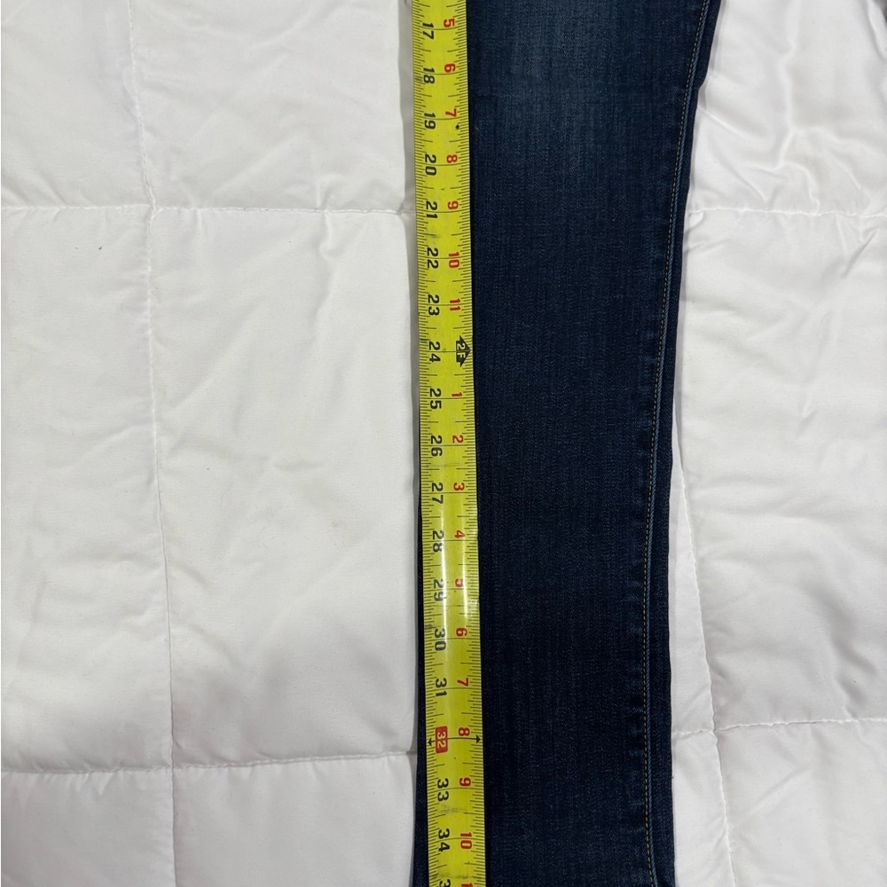 Paige Skyline Ankle Peg Stretch Denim Jeans 24 Dark Wash Mid Rise - Picture 6 of 13
